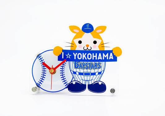 【横浜DeNAベイスターズ】アクリル卓上時計・DB.スターマン