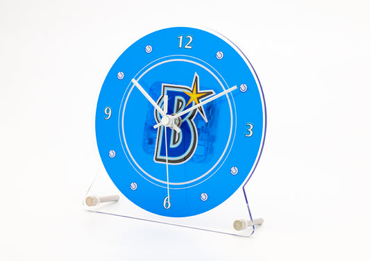【横浜DeNAベイスターズ】アクリル卓上時計・シンボルマーク