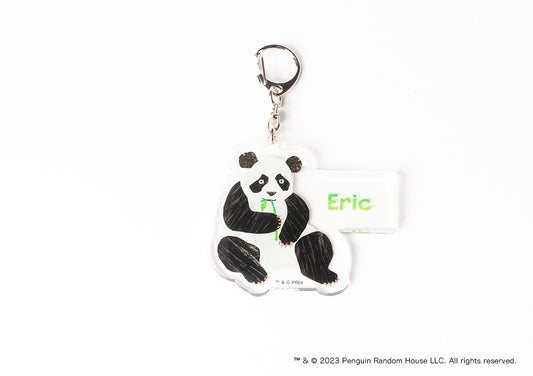 【エリック・カール】アクリルキーホルダー・パンダ_名入れ有