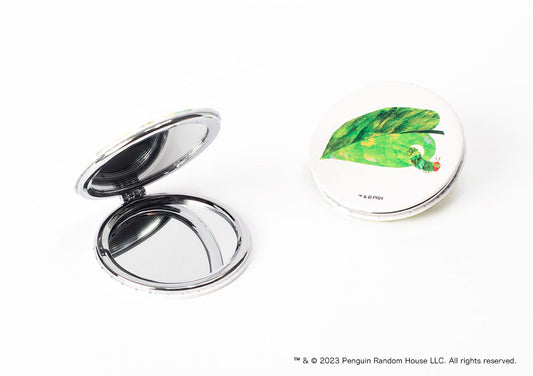 【エリック・カール】コンパクトミラー・あなからあおむし