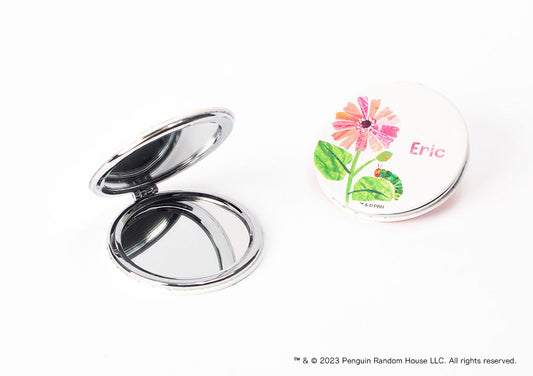 【エリック・カール】コンパクトミラー・はなとあおむし_名入れ有