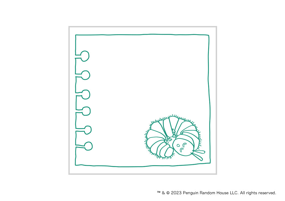 【エリック・カール】スタンプ・おやすみあおむし