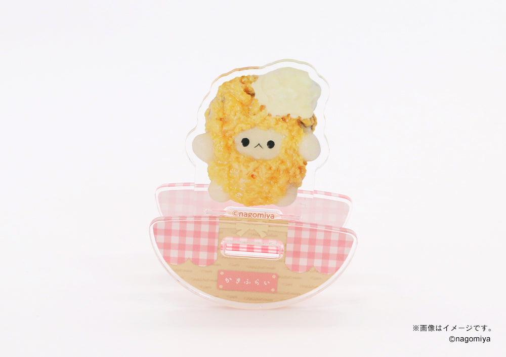 【なごみ屋の世界】ころころアクリルスタンド・「うさぎの牡蠣ちゃん」カキフライ(タルタル)