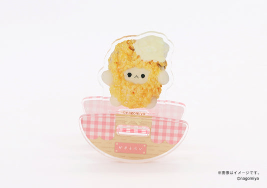 【なごみ屋の世界】ころころアクリルスタンド・「うさぎの牡蠣ちゃん」カキフライ(タルタル)