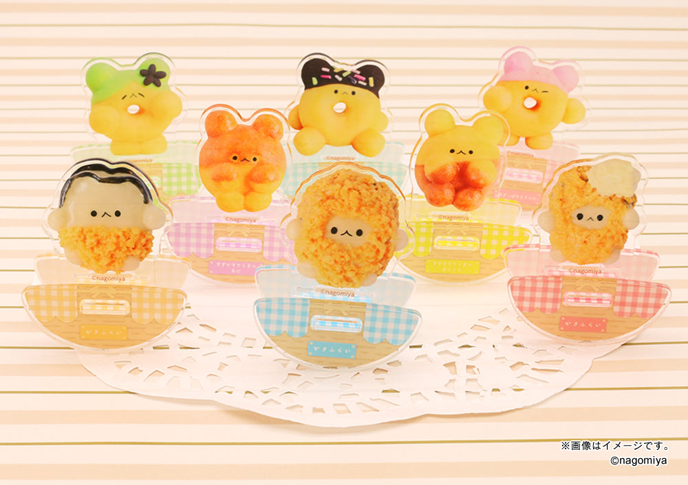 【なごみ屋の世界】ころころアクリルスタンド・「うさぎの牡蠣ちゃん」カキフライ(全身)