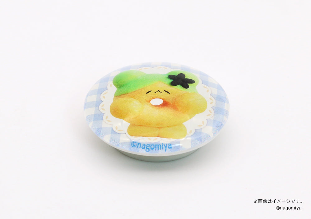 【なごみ屋の世界】ガラスマグネット・「うさぎのドーナツ」はんなりお抹茶