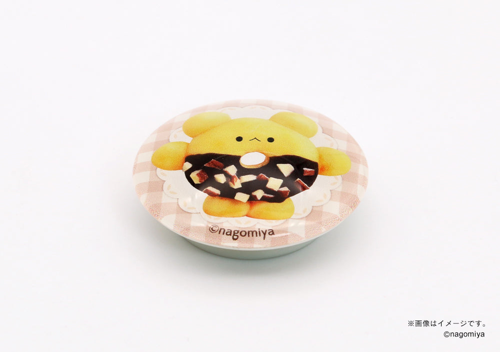 【なごみ屋の世界】ガラスマグネット・「うさぎのドーナツ」ざくっとアーモンド