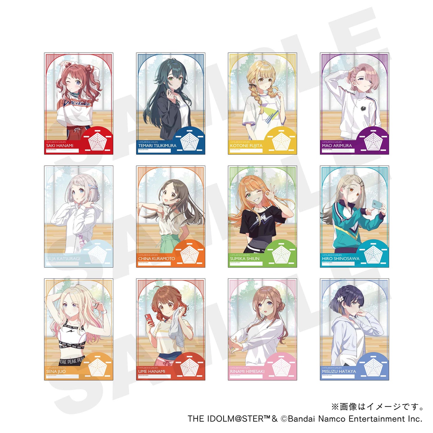 【学園アイドルマスター】フレーム切手・1st anniversary