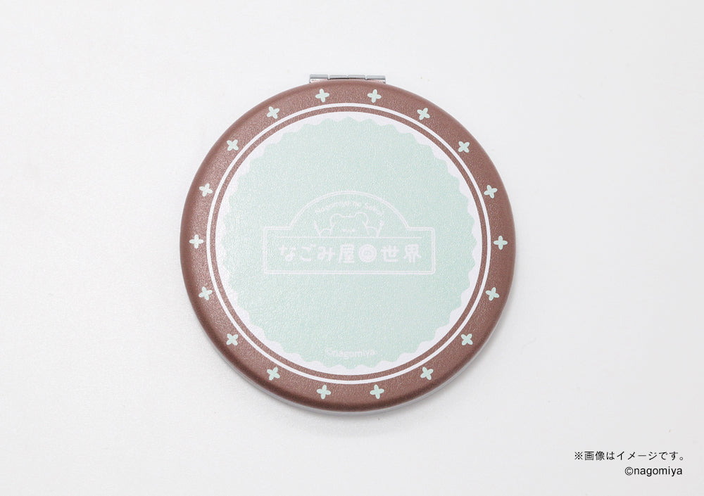 【なごみ屋の世界】コンパクトミラー・「クリームみみのプリンちゃん」チョコプリン