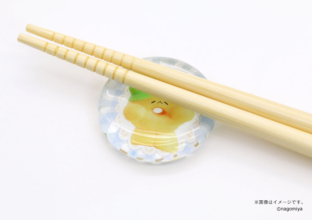 【なごみ屋の世界】ガラスお箸置き・「うさぎのドーナツ」はんなりお抹茶