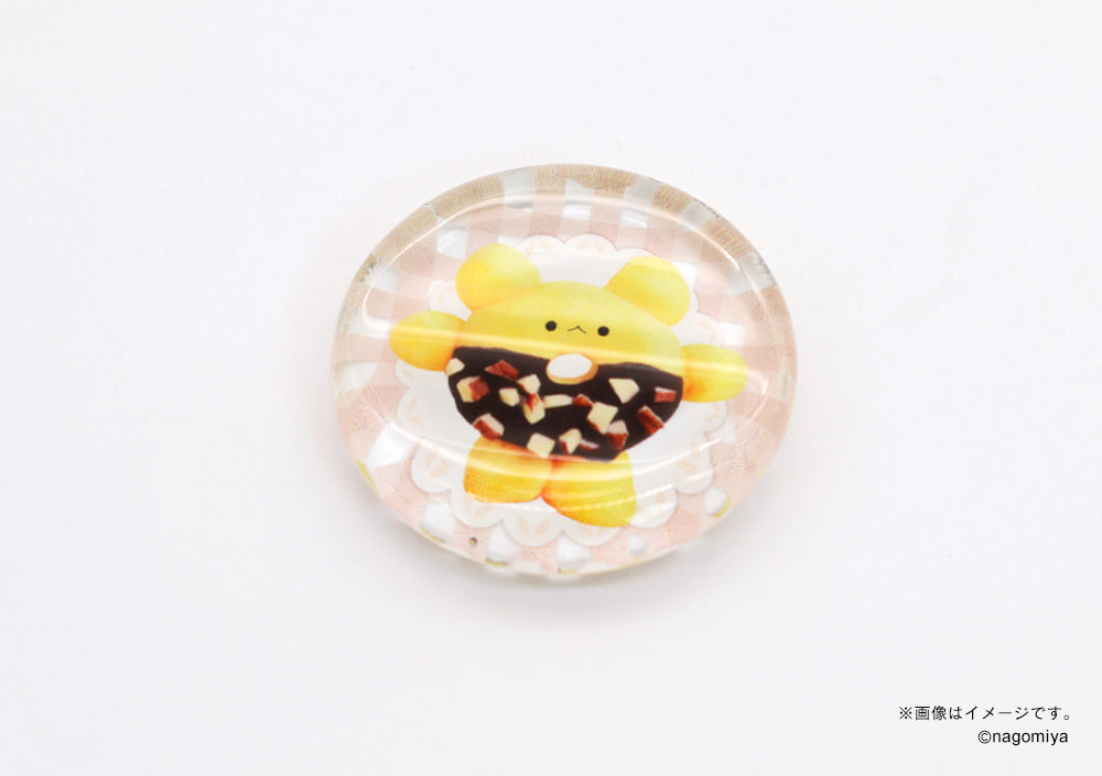 【なごみ屋の世界】ガラスお箸置き・「うさぎのドーナツ」ざくっとアーモンド