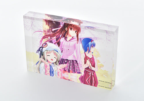 【ビジュアルアーツ】アクリルブロック・リトルバスターズ!・クド、鈴、美魚。桜の季節
