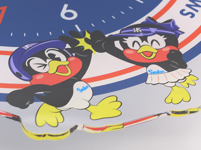 【東京ヤクルトスワローズ】アクリル壁掛時計・つば九郎&つばみ