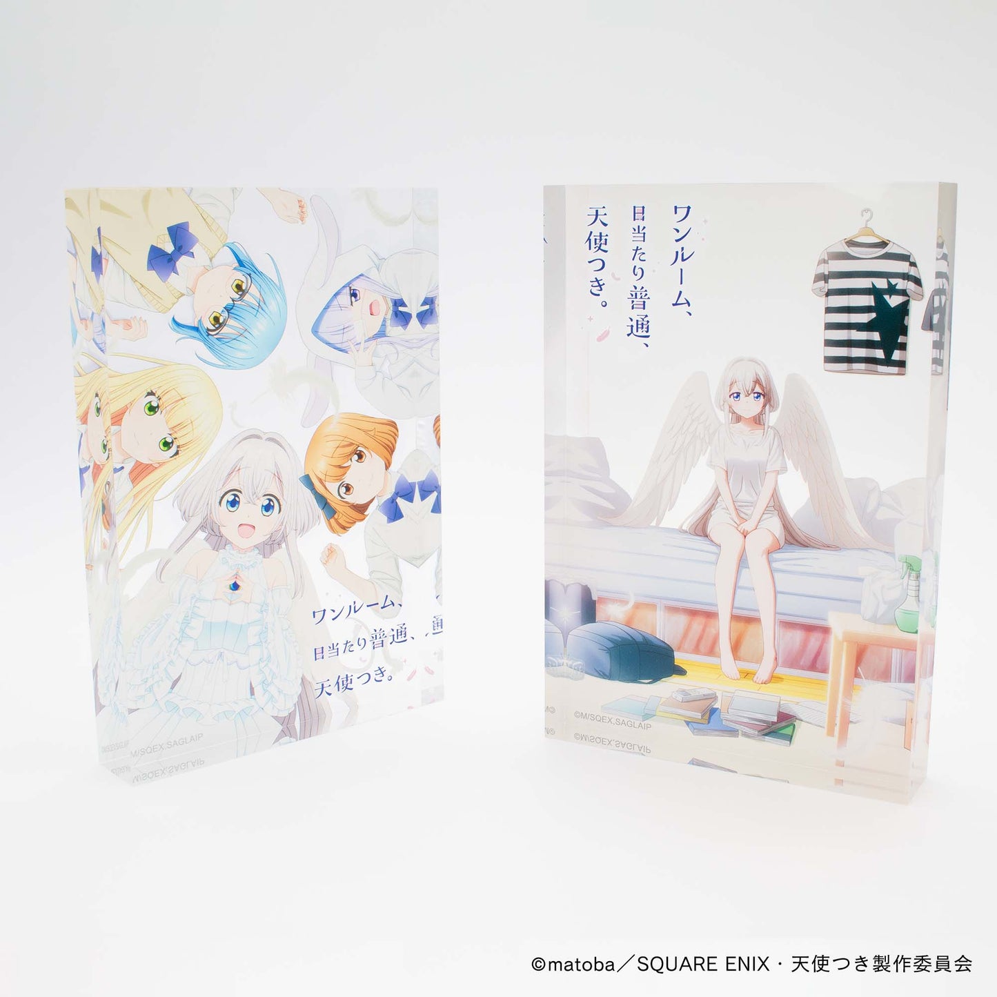【ワンルーム、日当たり普通、天使つき。】アクリルブロック・とわ