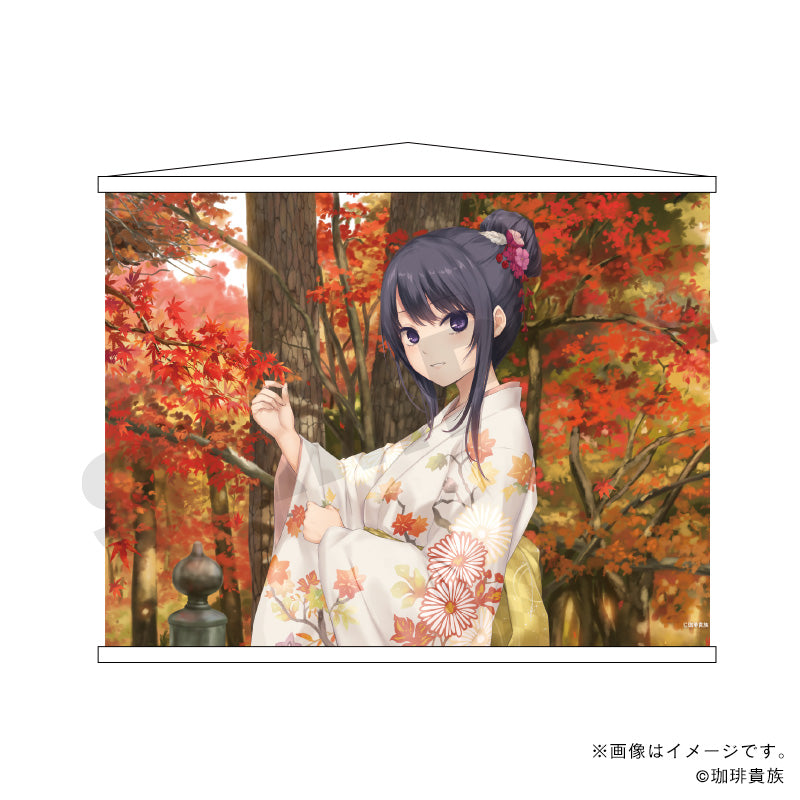 【珈琲貴族】キリトリエ・和装姿の白峰さん B2タペストリー同梱版