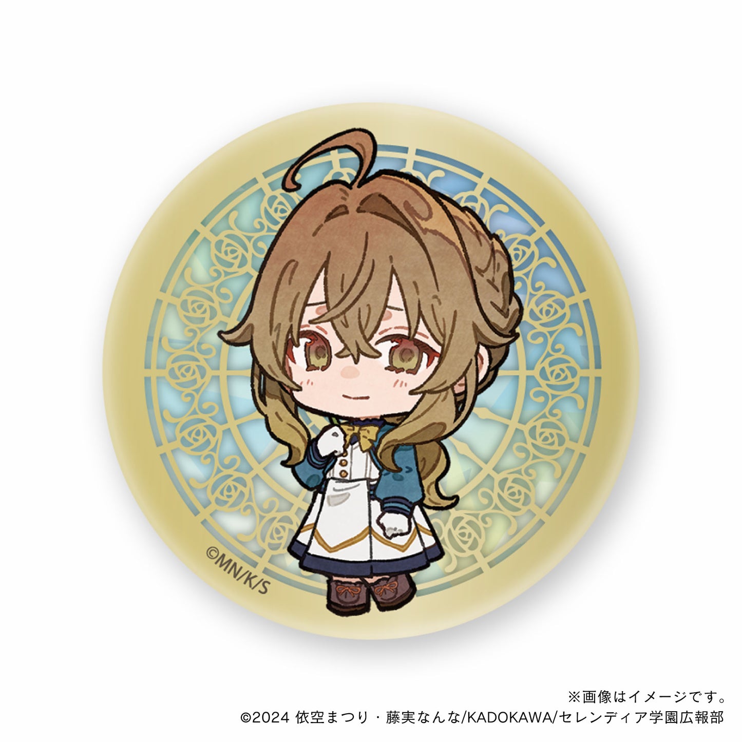 【サイレント・ウィッチ】缶バッジ・モニカ(制服ver)_デフォルメ