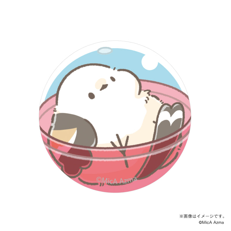 【吾妻まいか・シマエナガ】ガラスマグネット　カプセル