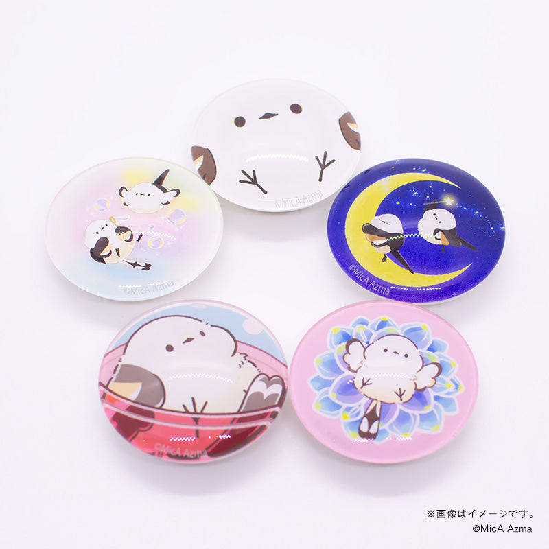【吾妻まいか・シマエナガ】ガラスマグネット　シャボン玉