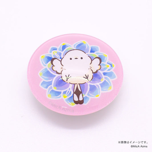 【吾妻まいか・シマエナガ】ガラスマグネット　花