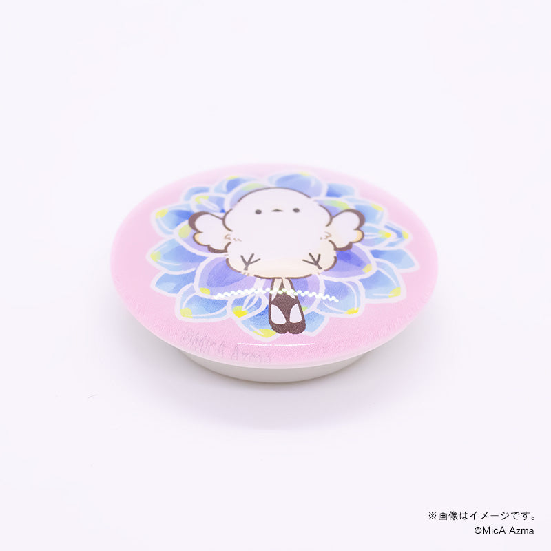 【吾妻まいか・シマエナガ】ガラスマグネット　花