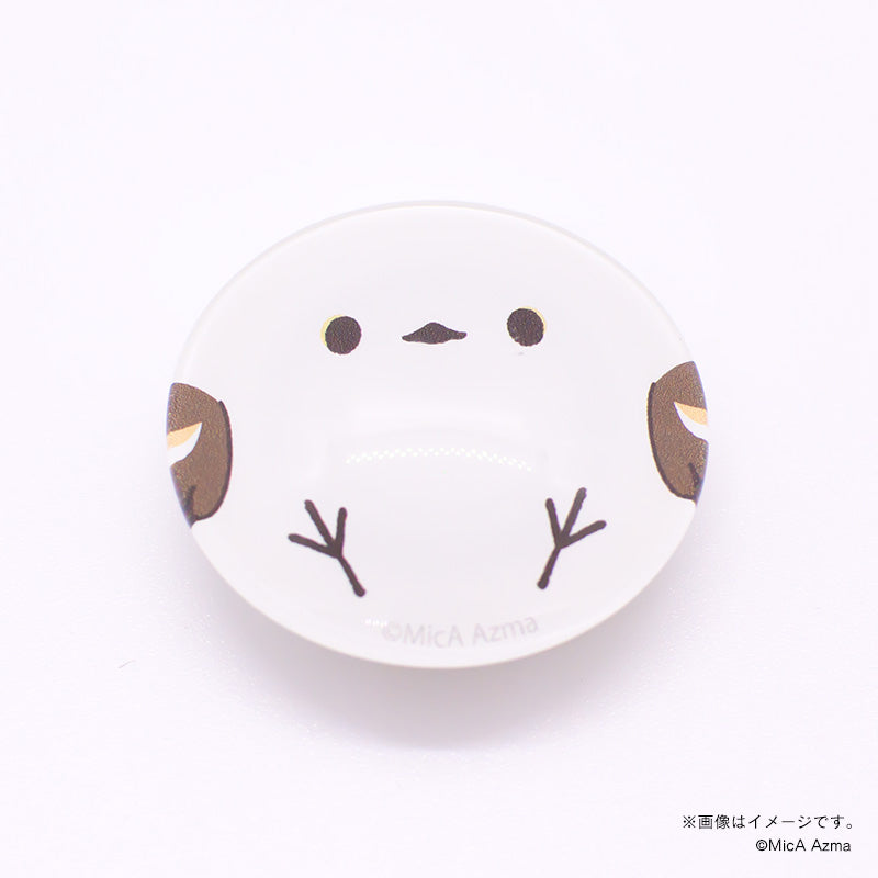 【吾妻まいか・シマエナガ】ガラスマグネット　顔アップ