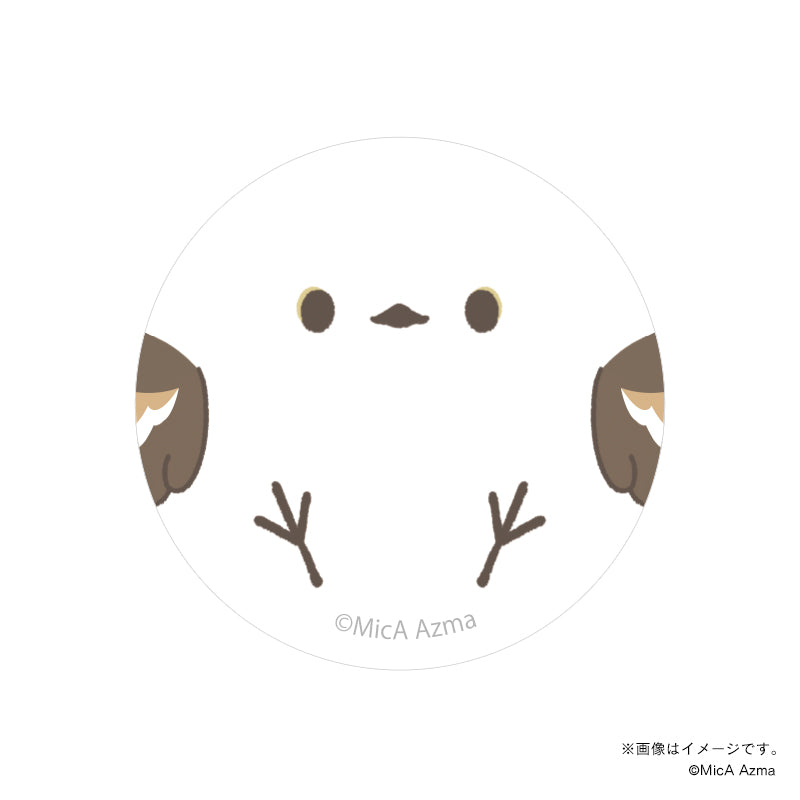 【吾妻まいか・シマエナガ】ガラスマグネット　顔アップ