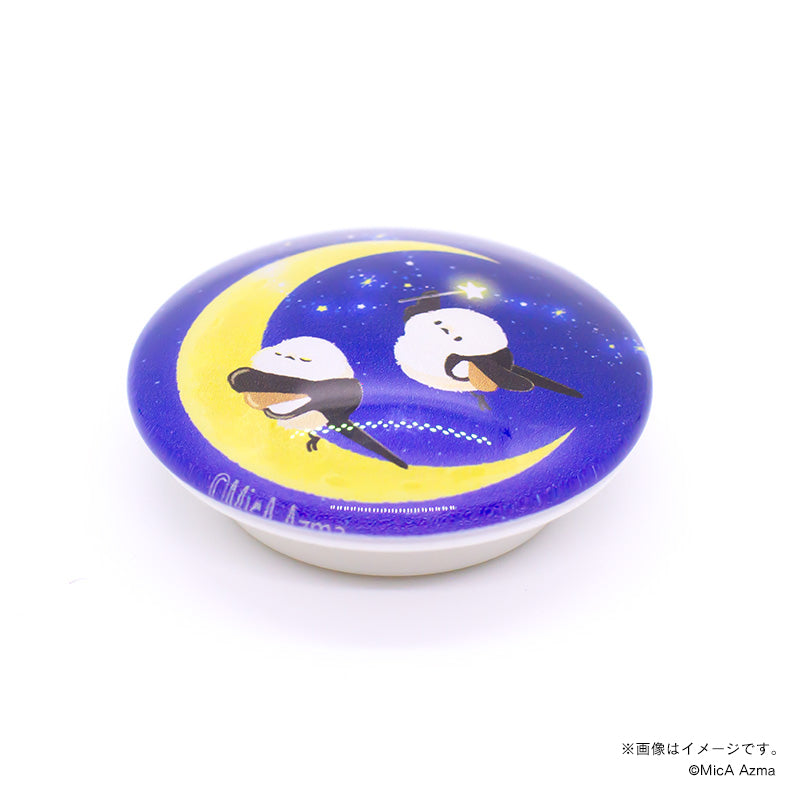 【吾妻まいか・シマエナガ】ガラスマグネット　夜空